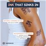 Faux Tatouage ÉCRITURE - Temporalis® | Tatouage Ephemere Femme et Homme – Cosmétique Certifié UE, Encre Vegan & Waterproof – Dur