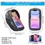 GADISTA® France, Sacoche Velo, Sacoche Guidon Velo étanche pour Smartphone sous 6,5 Pouces. Support Telephone Velo Universel ave