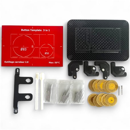 Kit Plaque de Déclenchement à Carreler Bâti Support