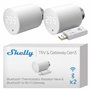 Shelly Blu TRV & Shelly Blu Gateway Gen3 - Tête thermostatique connectée Bluetooth avec Passerelle Wi-FI (USB-A)