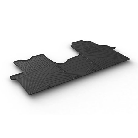 Gledring Set tapis de caoutchouc compatible avec Renault Traffic & Opel Vivaro 2014-2019 / Fiat Talento & Nissan NV300 2016- (TK