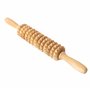 Tuuli Accessories Anti Cellulite Masseur Rouleau de Massage Appareil Maderothérapie Bois 40 cm