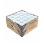 Horeca Candles - Lot de 100 Bougie Chauffe Plat Blanche - 8 Heures - Cups Transparent - Sans Parfum