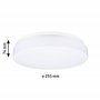 Paulmann 78898 HomeSpa plafonnier Axin IP44 260 mm max. 18 watts plafonnier Blanc lampe de salle de bain plastique E27