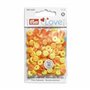 Prym Annähoptik Gelb 393602 Boutons Pression « Color Snaps Mini » Optique Couture