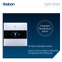 Theben 4969238 iON 108 KNX Régulateur d'ambiance KNX I KNX Data Secure I Capteur tactile pour la domotique 20 fois