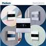Theben 4969238 iON 108 KNX Régulateur d'ambiance KNX I KNX Data Secure I Capteur tactile pour la domotique 20 fois
