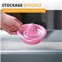 Westmark Presse-Orange/Citron/lemon avec Récipient, Diamètre : 18,7 cm, Capacité : 0,5 L, Plastique, Limetta, Rose, 3091227P