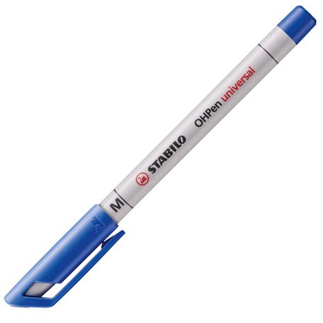Marqueur effaçable- STABILO OHPen - 1 marqueur pointe 1 mm - bleu