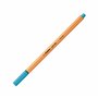 STABILO Stylo feutre pointe fine point 88 - Lot x 10 stylos feutre - Bleu Azur (88/57)