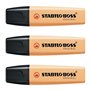 STABILO Lot de 3 Surligneurs BOSS ORIGINAL Pastel pointe Biseautée 2-5 mm Sorbet Abricot
