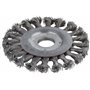wolfcraft 2148000 - Brosse Métallique Circulaire Torsadé pour Meuleuse - Diamètre 115 mm