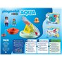 Playmobil 1.2.3 70635 Îlot avec Toboggan Aquatique - avec Deux Personnages, Un bébé Pieuvre et des Accessoires - Mes Premiers Ap