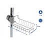 WENKO Maximex Etagère de Douche avec Support Universel | 1 Panier de Douche déporté | Barre Douche d16-25mm| Etagère Filaire| sa
