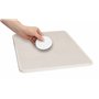 Égouttoir Mod. Damon Tapis d'égouttage cuisine diatomite séchage rapide beige pieds silicone absorbant l'eau 40 x 30 x 0,9 cm pa