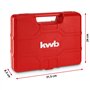 Coffret à outils kwb, 35 pièces, set d'outils, boîte à outils (équipement de base pour le ménage avec tournevis, embouts, pince 