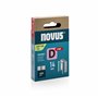 NOVUS TOOLS Agrafes en fil plat 14 mm de type 53F avec pointe en D pour résistance a l'arrachement