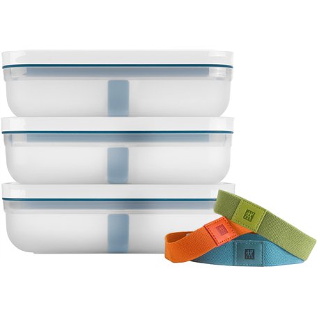 Zwilling Fresh & Save La Mer Lot de 3 boîtes à déjeuner sous vide en plastique Taille L
