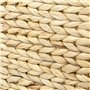 HMF Porte-revues tressé en jacinthe d'eau | 2 compartiments | 40 x 20 x 33 cm, Naturel