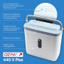 GENIE 440 destructeurs de documents | Coupe de particules 4 x 38 mm | Niveau de sécurité P-4 | Silencieux 72 dB | Déchiqueteur c