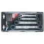 KS TOOLS 503.4364 - Jeu de 4 clés polygonales à cliquet TORX - Gamme GEARplus - E 6x E 8 - E 10 x E 12 - E 14 x eE 18 - E 20 x E