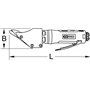 KS TOOLS Cisaille à Tôle Pneumatique Droite