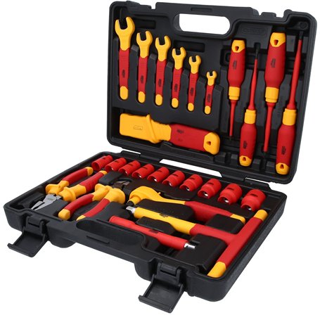 KS Tools 117.1895 Kit d'outils isolés pour véhicules hybrides et électriques 26 pièces