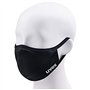Uvex Face Mask Masque de Protection Respiratoire - Réutilisable et lavable - Désinfection Possible - Black - S/M (51-57 cm)