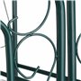 Relaxdays Arcade de rosiers avec porte, Arche pour plantes grimpantes, H x L X P: 215 x 115 x 43 cm, vert foncé