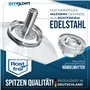 DIYexpert® 20 x ventouses Ø 40 mm avec filetage M4x10mm avec écrous moletés transparent - Fabriqué en Allemagne