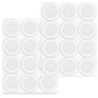 Navaris 24x Tampon élastique en Silicone - Autoadhésif en Silicone pour Les Murs