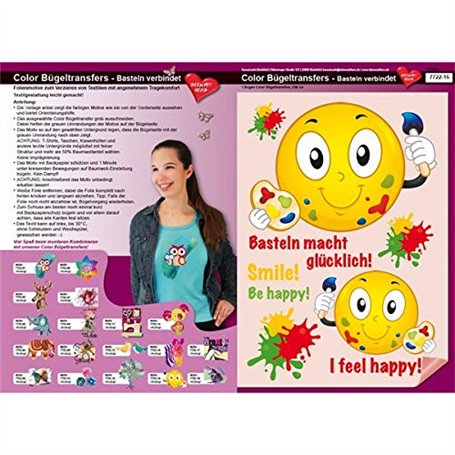 Transferts à repasser colorés