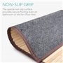 Navaris tapis de bain en bambou - Tapis en bois naturel antidérapant pour salle de bain douche baignoire cuisine terrasse ou aut