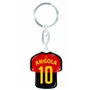 daged Porte-clés Angola - En forme de maillot - Revêtement en résine - Effet 3D - Avec autocollant - Fonctionnalité pratique, Bl