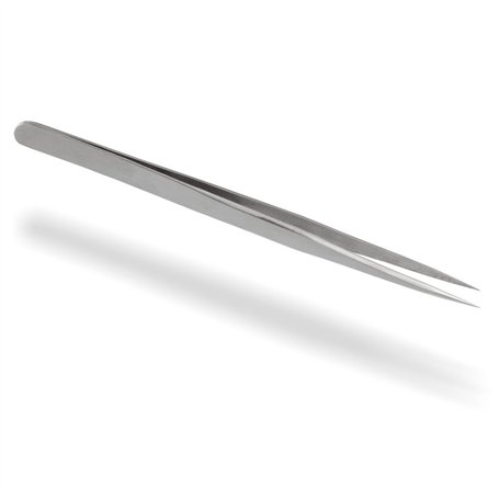 Pince à épiler professionnelle avec extrémités pointues en acier inoxydable pour strass et autres nail art