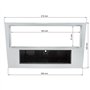 tomzz Audio 2439-091 Cadre de radio compatible avec Opel Corsa D Astra H Zafira B chromé mat avec adaptateur quadlock ISO Fakra