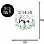 Papierdrachen Cadeau de fête des pères avec impression d'art et carte postale dorée avec enveloppe et 2 autres cartes – Cadeau p