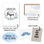 Papierdrachen Cadeau de fête des pères avec impression d'art et carte postale dorée avec enveloppe et 2 autres cartes – Cadeau p