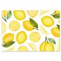 younikat 100 Sets de Table avec Motif de Citron I Format DIN A3 rectangulaire I Set de Table en Papier I Set de Table jetable I