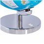 Globe Terrestre Lumineux LED Bleu 30 cm de Hauteur à Piles Accessoire Déco pour Salon Bureau ou Bibliothèque au Style Moderne Be