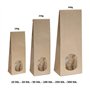 Lot de 50 sachets à fond plat avec fenêtre ovale - 100 g/250 g/500 g - 8 x 5 x 24,3 cm