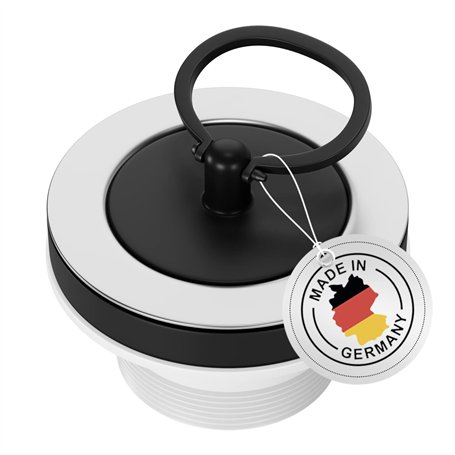 AQUADE 423-AQ Bonde de vidage ½ x 44 mm Ø 70 mm avec Bouchon et Anse en Acier Inoxydable