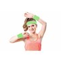 PartyXPeople Bandeau éponge Vert 3 pièces | Style rétro années 80 | Accessoires de Costume de Sport | Accessoire de déguisement 