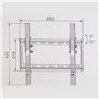 TecTake Support Mural inclinable TV LCD LED Plasma pour écran Plat de 66 cm à 191 cm (26 à 75")