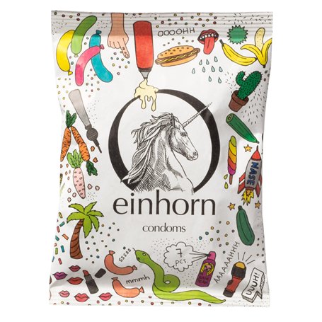 Einhorn penisgegenstande Préservatifs – Lot de 7