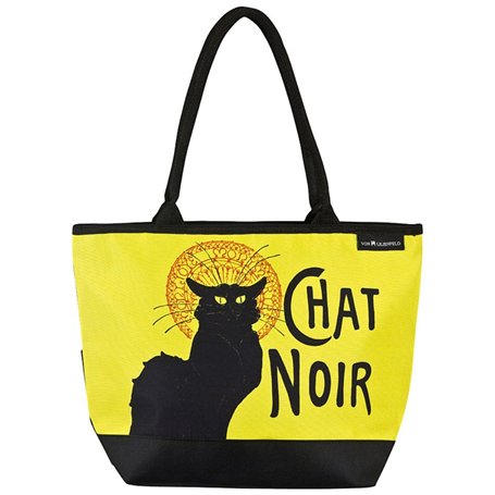 VON LILIENFELD Cabas Besace Chat Noir Art Sac Bandoulière Spacieux Sacs Portés Èpaule Cabas Décontractés