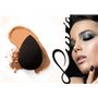 Luvia Éponge mélangeuse de beauté – Œuf de maquillage – Éponge extra douce – En noir intemporel – Éponge cosmétique