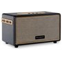 Bennett & Ross BB-860BK Blackmore Haut-Parleur Bluetooth rétro en Cuir - Haut-Parleur Vintage avec 2X 30W - Speaker Entrée USB a
