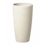 Cache-Pot 42 cm en Pierre Beige Fibre de Verre pour Jardin Patio Petite Taille Abdera