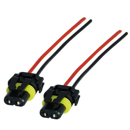 L & P Car Design Lot de 2 HB4 9006 Prise Phare Douille Ampoule HB4 Connecteur HB4 femelle Adaptateur HB4 pour Lampe Voiture Phar